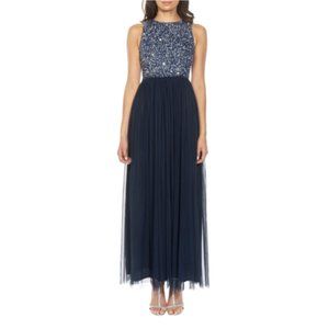 Picasso Embellished Bodice Evening Dress - M